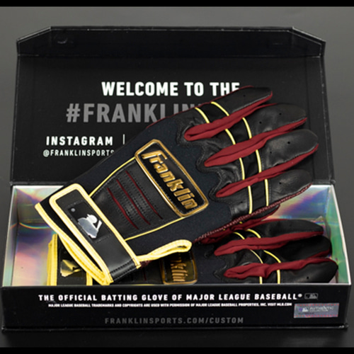 프랭클린 CFX PRO 커스텀 배팅장갑 017 (블랙/버건디)