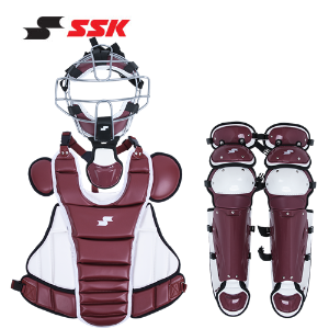 SSK 포수장비세트 PLUM RED/WHITE