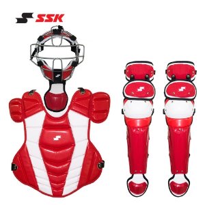 SSK PRO 포수장비세트 - RED/WHITE