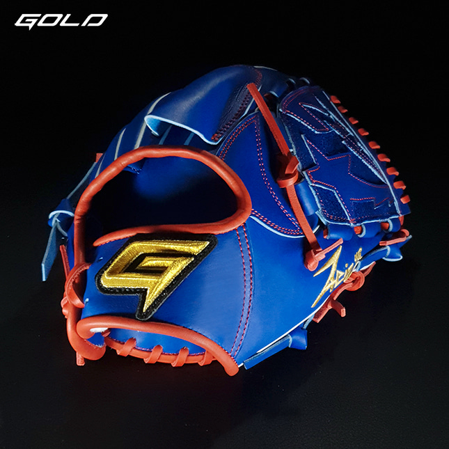 골드 GOLD 어센틱 투수 글러브 GBG-PROMP-01 (원태인 모델) 블루