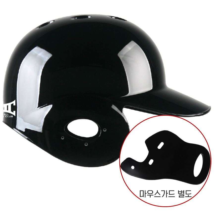 [MP-001] BMC 경량 헬멧 (유광 검정) 우귀/좌타자