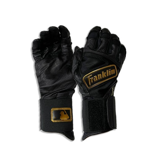 프랭클린 파워스트랩 손목보호 배팅장갑(20445) (블랙/골드)