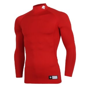 [DESCENTE] S9121ZCO22 RED0 베이스볼 하프넥 긴팔 언더셔츠