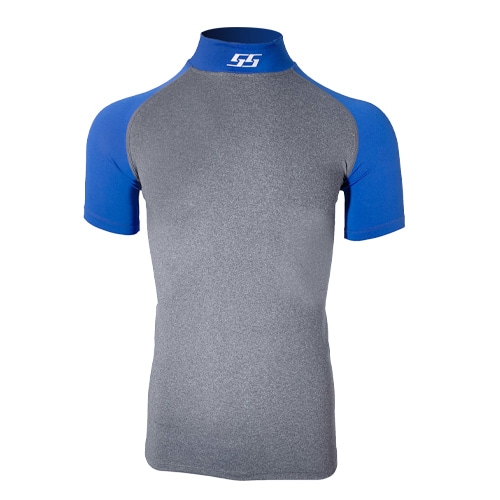 스포스피릿 21 컴프레션 투톤 반팔 언더셔츠 (반목-블루)