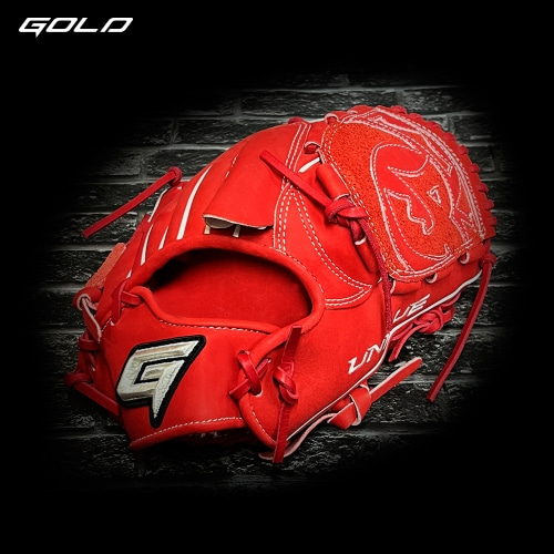 골드 GOLD 2024 유니크 야구 투수 글러브 PRO-012 컨버터블백 레드